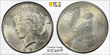 1934 $1 MS64