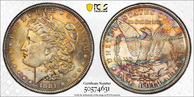 1881-O $1 MS62