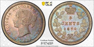 1870 5C WB ND SB7 AU58