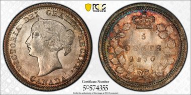 1870 5C WB WD SB7 MS64