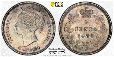 1874-H 5C NLD Cross 4 MS65