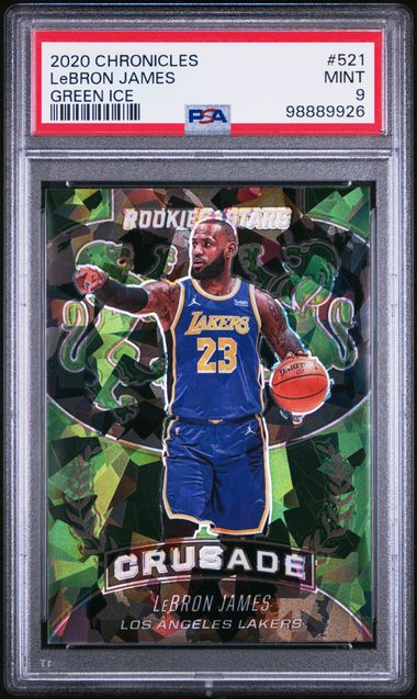 2020 Panini Chronicles Green #521 LeBron James front