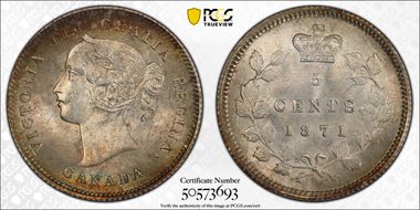 1871 5C WD TP7 Low 1 MS66