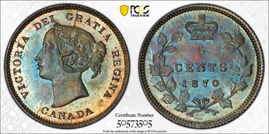 1870 5C NB ND CB7 MS67