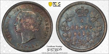 1870 5C NB WD CB7 MS63