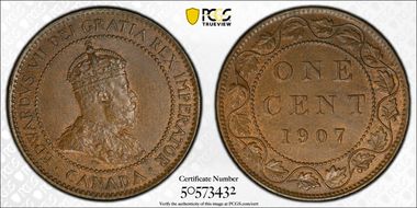 1907 1C MS64BN