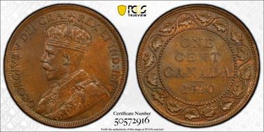 1920 1C Large Cent MS64BN