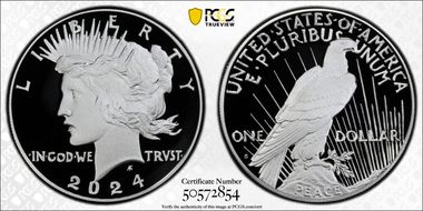 2024-S $1 Peace Dollar First Strike PR70DCAM