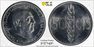 1966 50C (1971) MS66