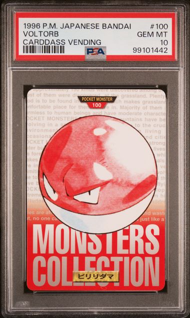Voltorb card PSA 10, cert 99101442