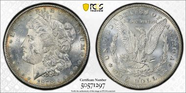 1878-S $1 MS62
