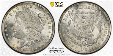 1921-D $1 MS64