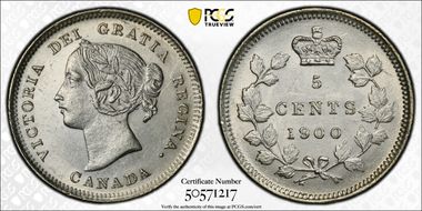 1900 5C Round 0, Repunched 0/0 MS61