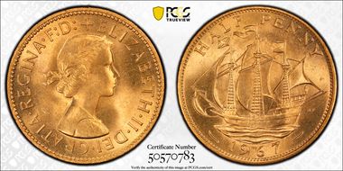 1967 1/2D S-4158 MS66RD