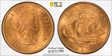 1967 1/2D S-4158 MS65RD