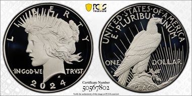 2024-S $1 Peace Dollar First Strike PR70DCAM