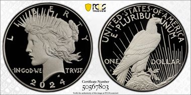 2024-S $1 Peace Dollar First Strike PR70DCAM