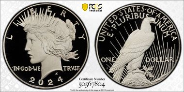 2024-S $1 Peace Dollar First Strike PR70DCAM