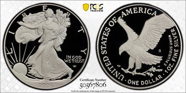 2024-S $1 Silver Eagle PR70DCAM