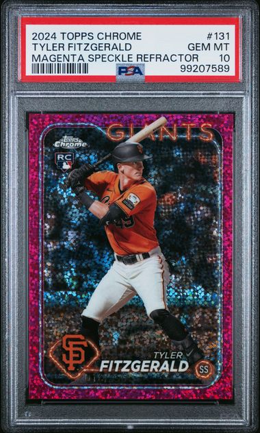 2024 Topps Chrome Refractor #131 Magenta Tyler Fitzgerald front