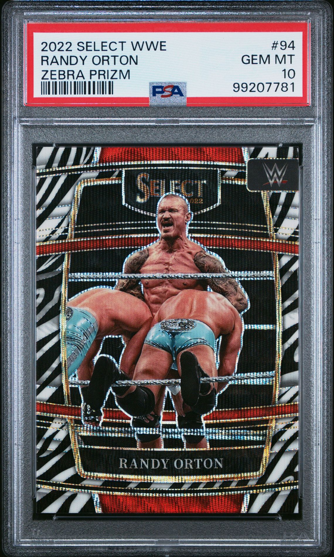 2022 Panini PANINI SELECT WWE ZEBRA PRIZM #94 Randy Orton front