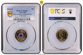 2024-C $2 War Animal Remembrance Colorized MS68