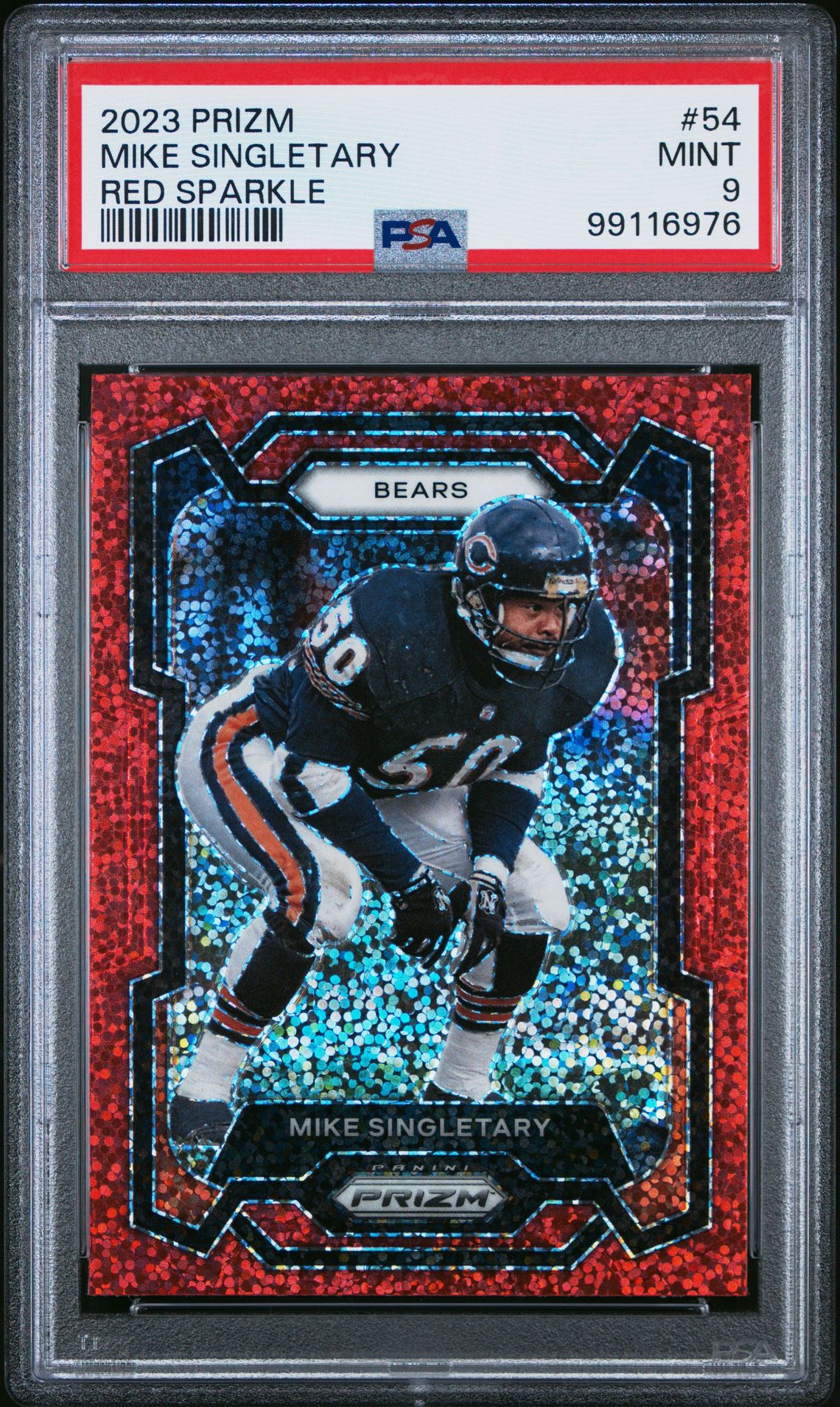 2023 Panini PANINI PRIZM RED SPARKLE #54 Mike Singletary front