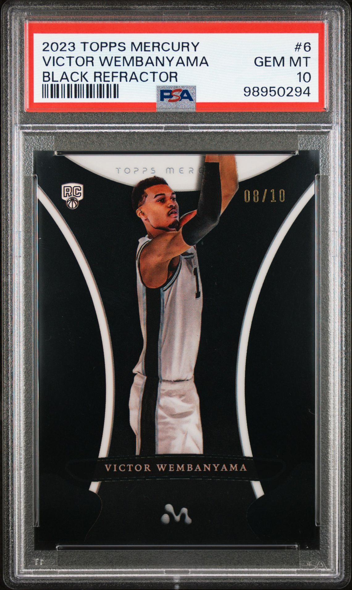 2023 Topps TOPPS MERCURY: VICTOR WEMBANYAMA Refractor #6 Victor Wembanyama front