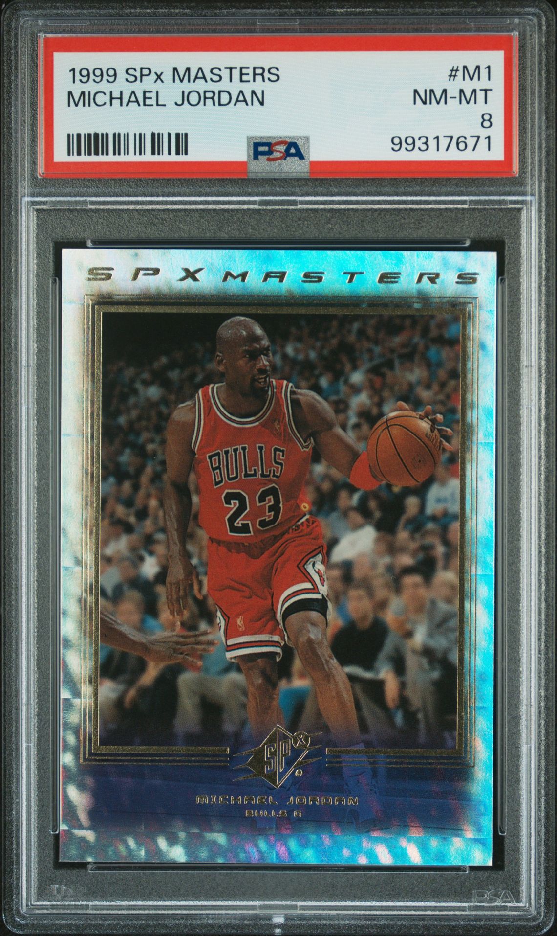 1999 SPx MASTERS #M1 Michael Jordan front