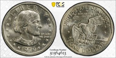 1979-P SBA$1 Wide Rim MS63