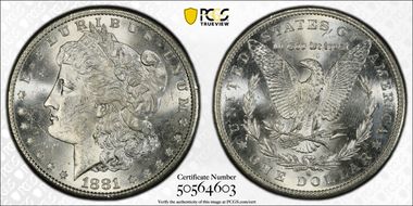 1881-S $1 MS63