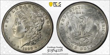 1898-O $1 MS67+ 