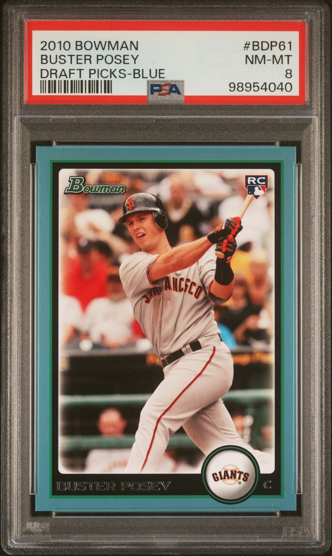 2010 Bowman BOWMAN DRAFT PICKS Blue #BDP61 Buster Posey front
