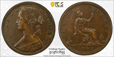 1860 1D S-3954 2/D L.C. WYON LCW(s) TB/TB XF45BN