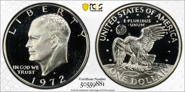 1972-S $1 Silver PR69CAM