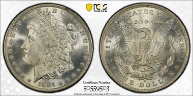 1884-O $1 MS64