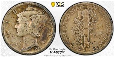 1929-S 10C VF35