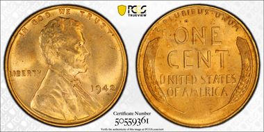 1942 1C MS65RD