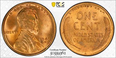 1941-D 1C MS66RB