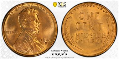 1941-S 1C MS66RD