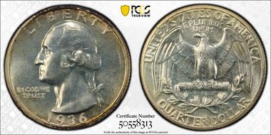 1936 25C PR66