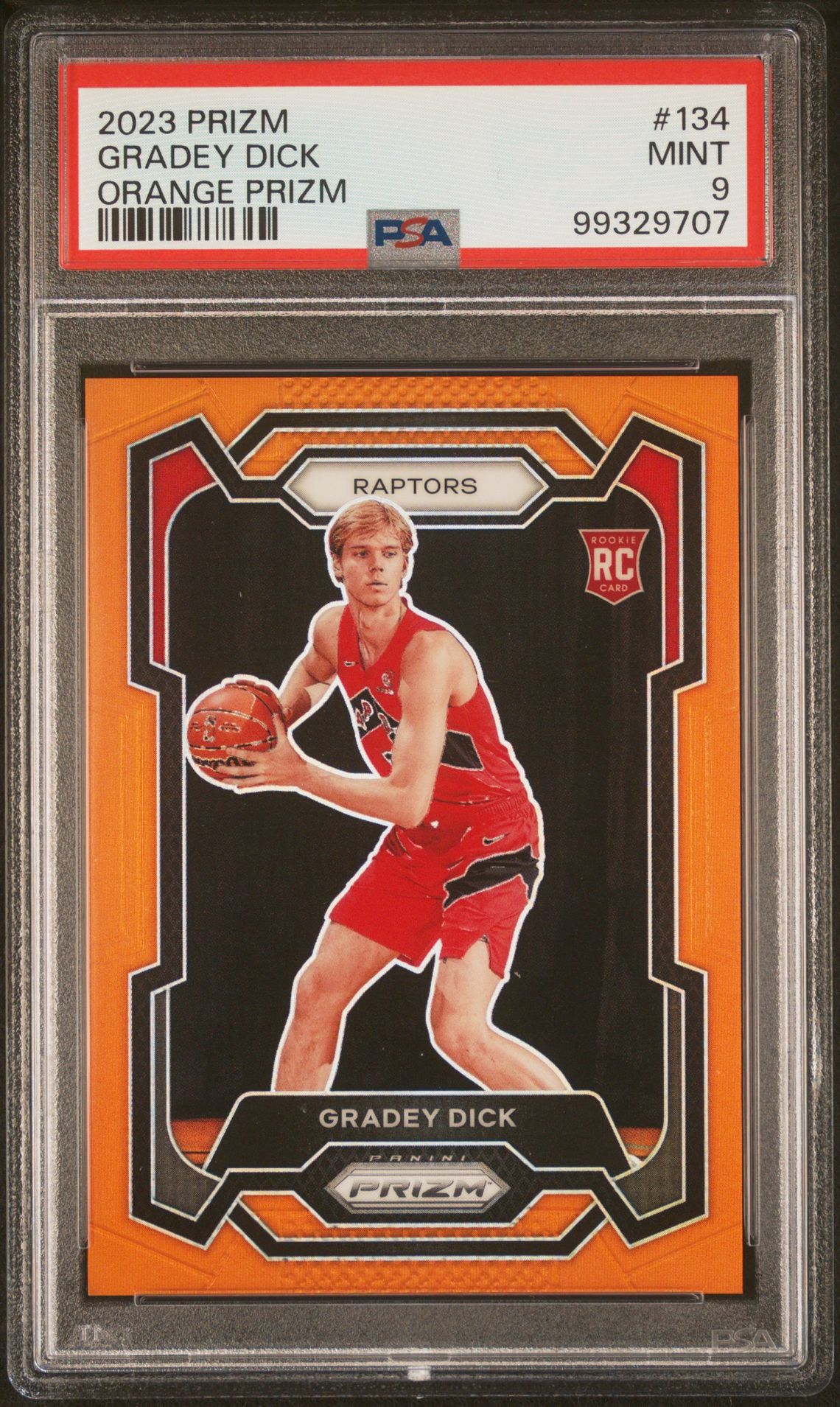 2023 Panini PANINI PRIZM ORANGE PRIZM #134 Gradey Dick front