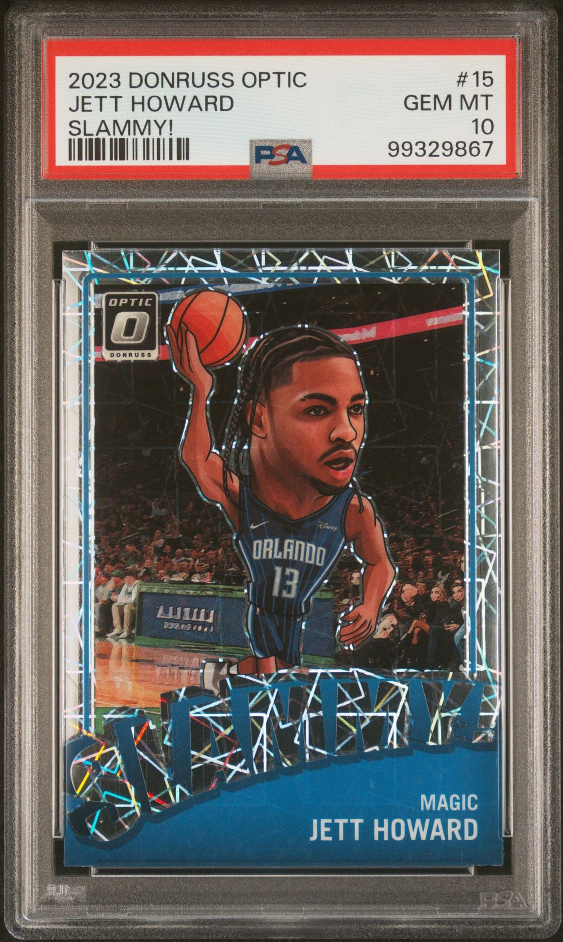 2023 Panini Donruss Optic Slammy! Jett Howard #15 Gem Mt 10 front