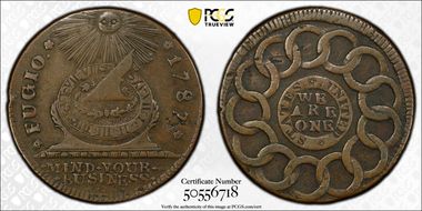 1787 Fugio 1C Newman 7-T XF45BN