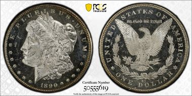 1890-CC $1 MS63DMPL