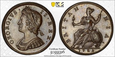 1729 1/2D P-832 Cu PR63BN