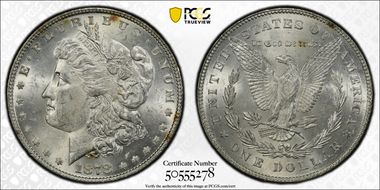 1878 7TF $1 Reverse of 1878 MS63