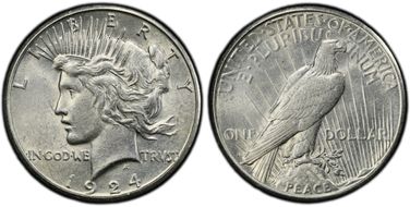 1924-S $1 AU55