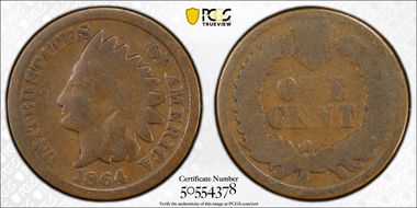 1864 1C Bronze G4BN
