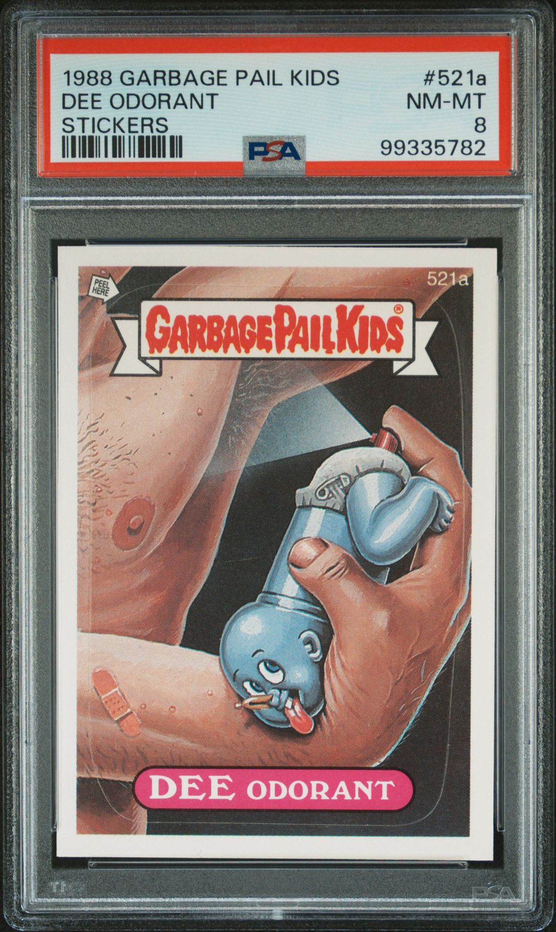 1988 Topps GARBAGE PAIL KIDS STICKERS #521A Dee Odorant front